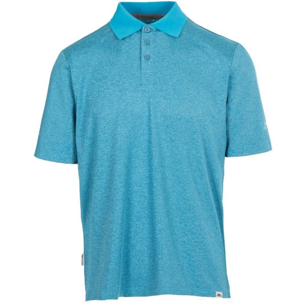 Trespass Mens Gedding Polo Shirt / Pond Blue Marl